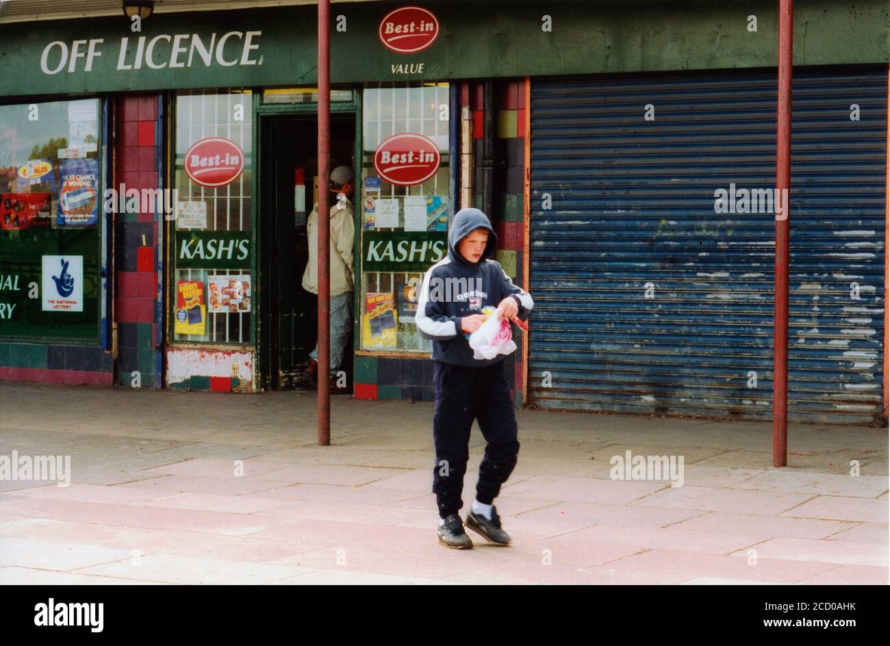 Shops in run down Bradford Council Housing estate UK Stock Photo Alamy