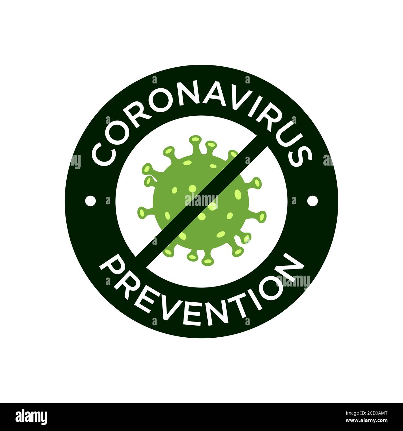 Coronavirus prevention icon illustration. MERS-Cov (Middle East Respiratory Coronavirus Syndrome), (2019-nCoV). Design concept for protection against Stock Vector