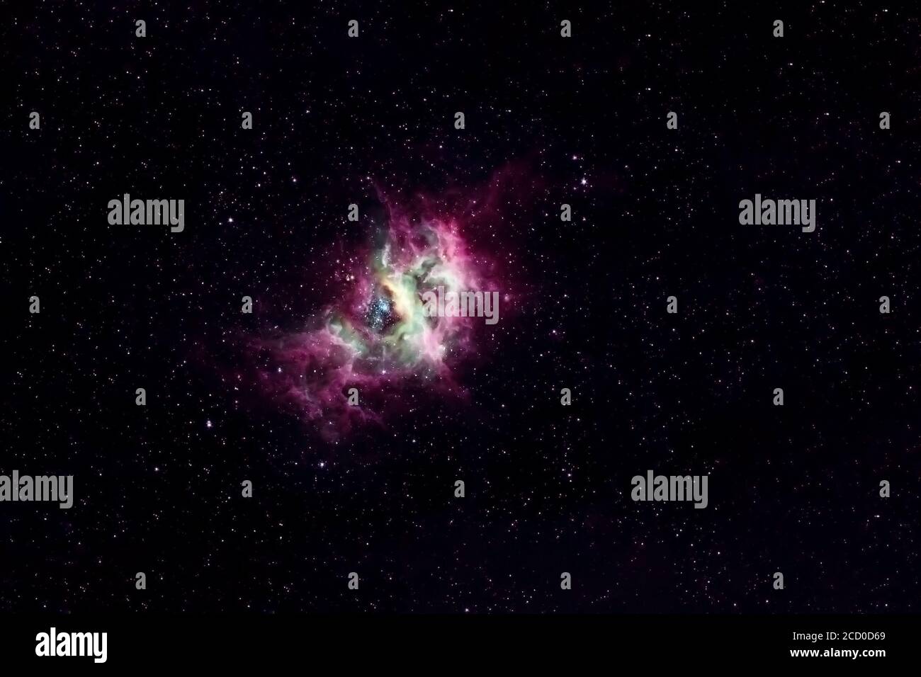 A beautiful colored galaxy. Elements of this image were furnished by NASA. Stock Photo