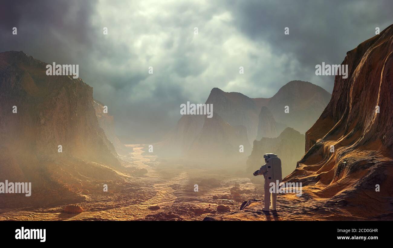 Astronaut surface of mars hi-res stock photography and images - Alamy