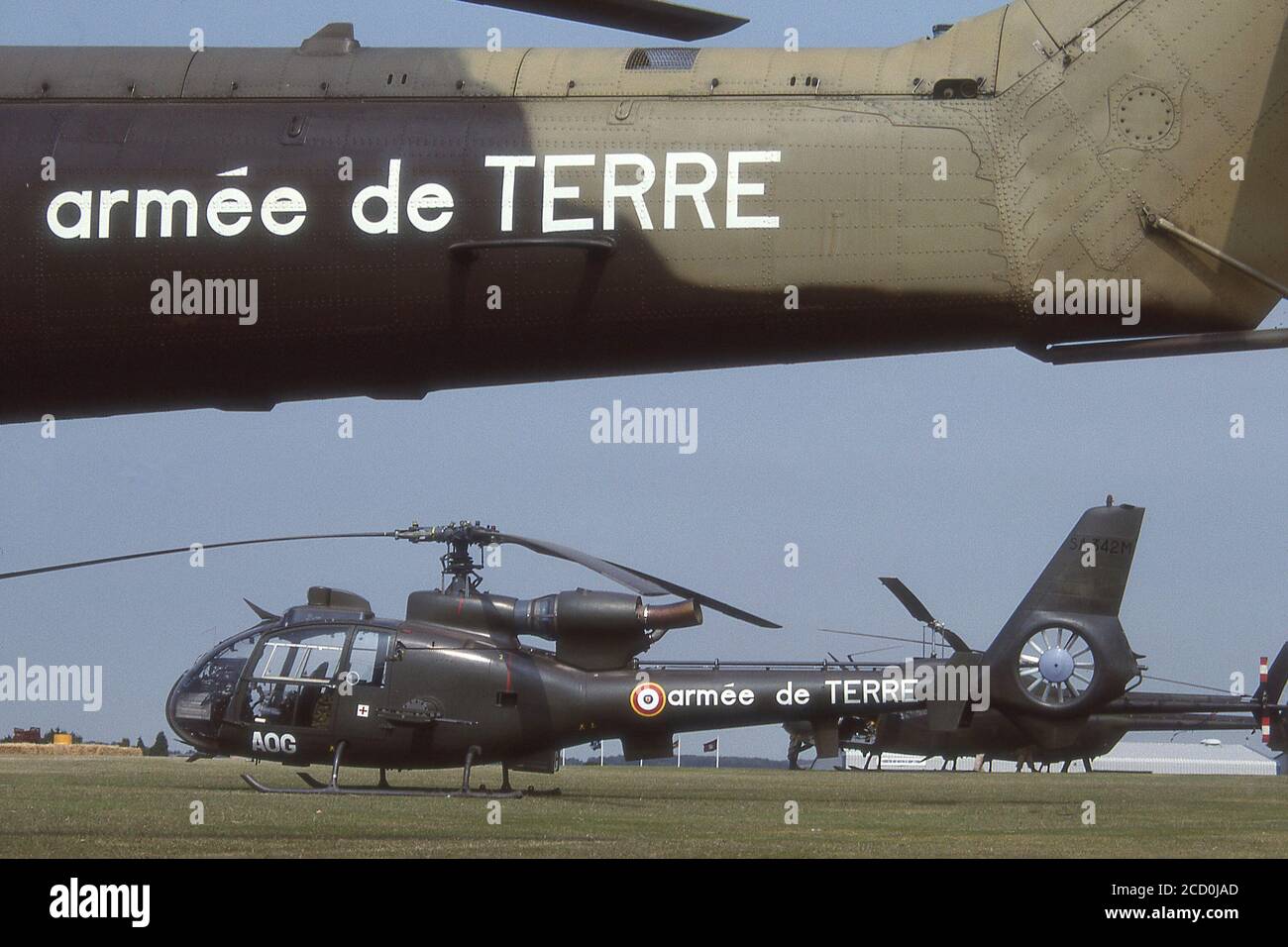 ARMEE DE TERRE (FRENCH ARMY) GAZELLE HELICOPTER. Stock Photo