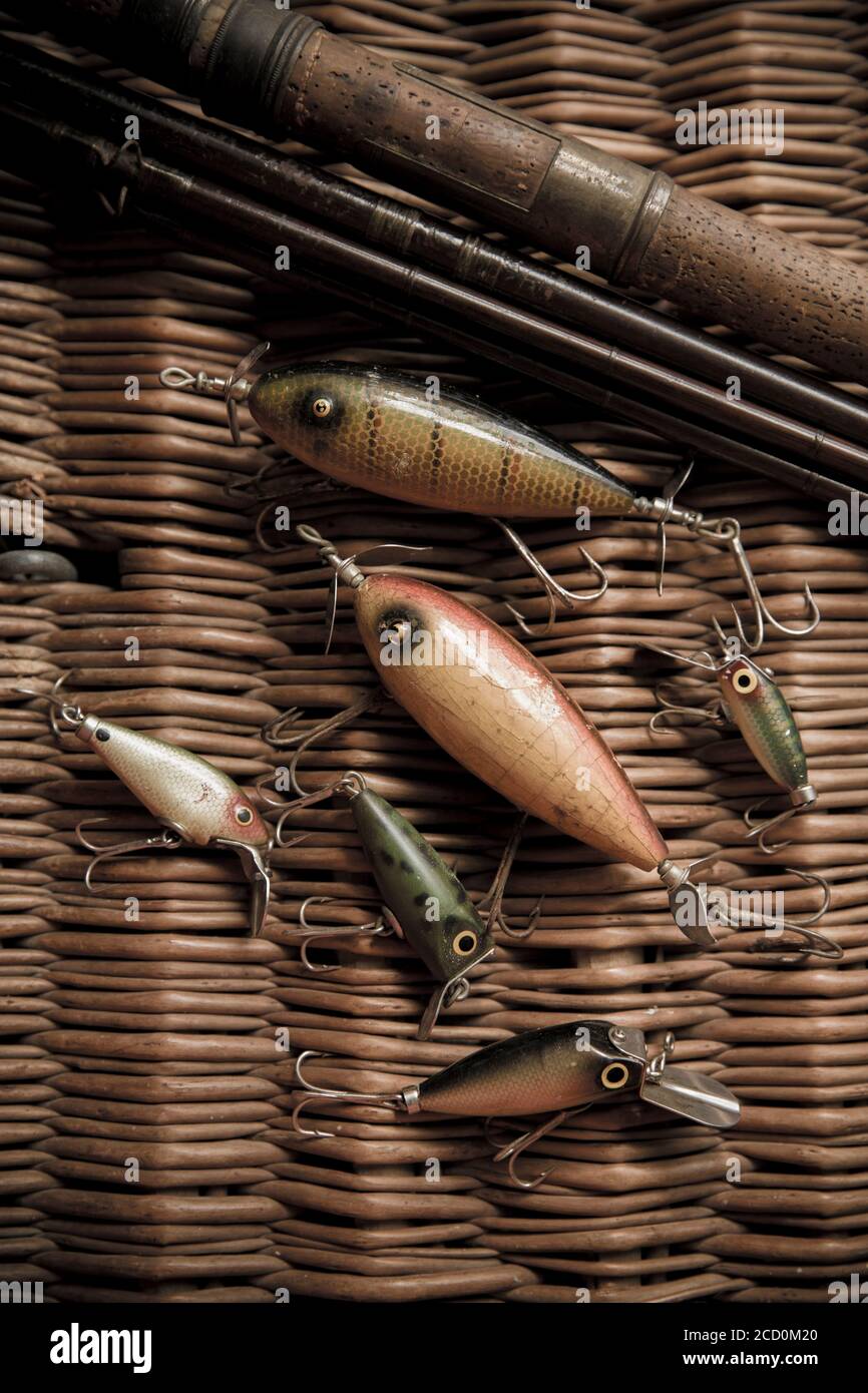 Vintage fishing plugs hires stock photography and images Alamy