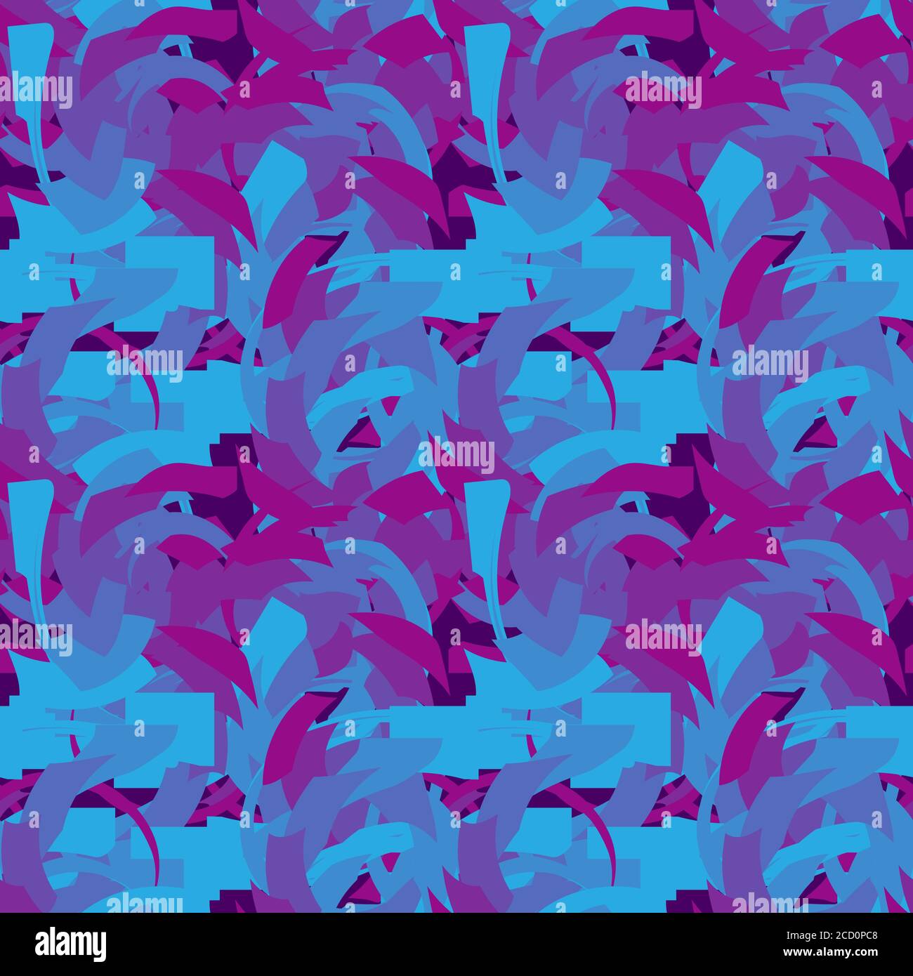Seamless pattern made up of abstract angular elements. Fashionable stylish camouflage. Stock Vector