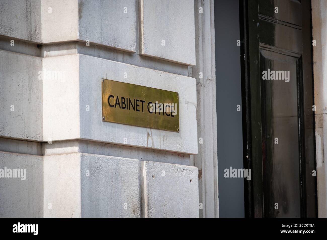 LONDON Office sign on exterior of building the department of the Government of the