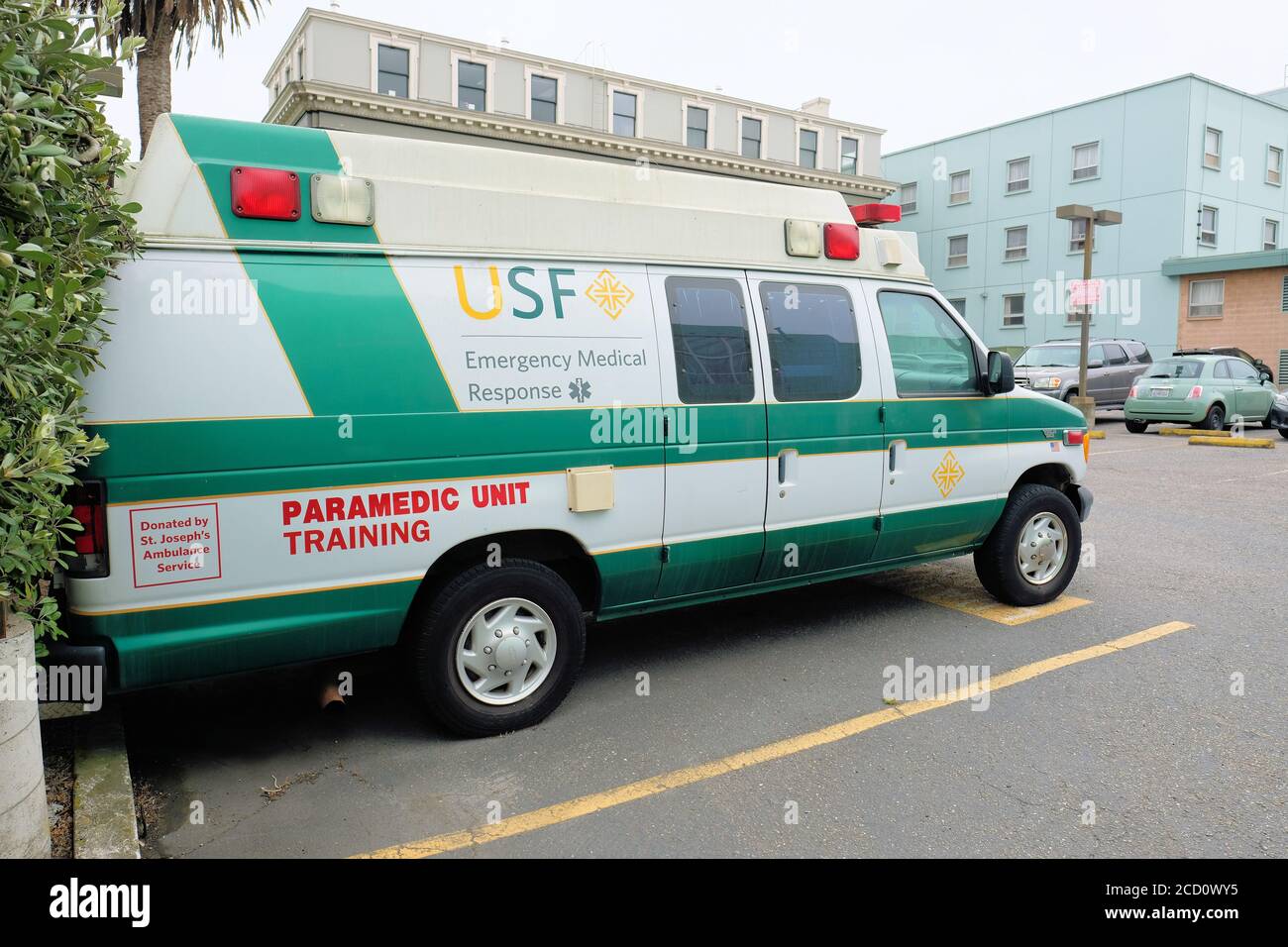 Emergency Medical Response Service (EMRS) training ambulance at the Emergency Medical Response Service (EMRS) training ambulance at the