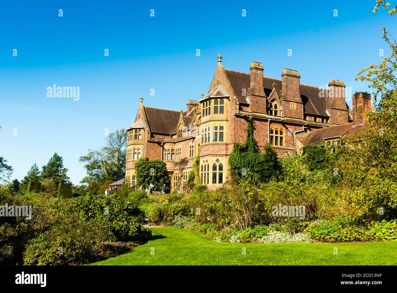 Knightshayes House and Gardens on a splendid Autumn day. Stock Photo