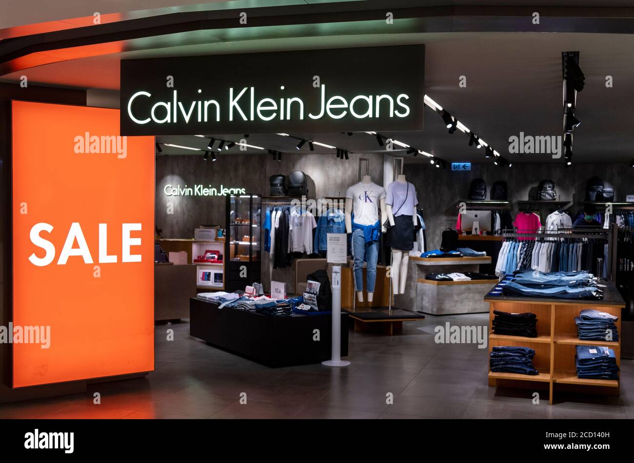 Calvin Klein store editorial stock photo. Image of mall - 174414313