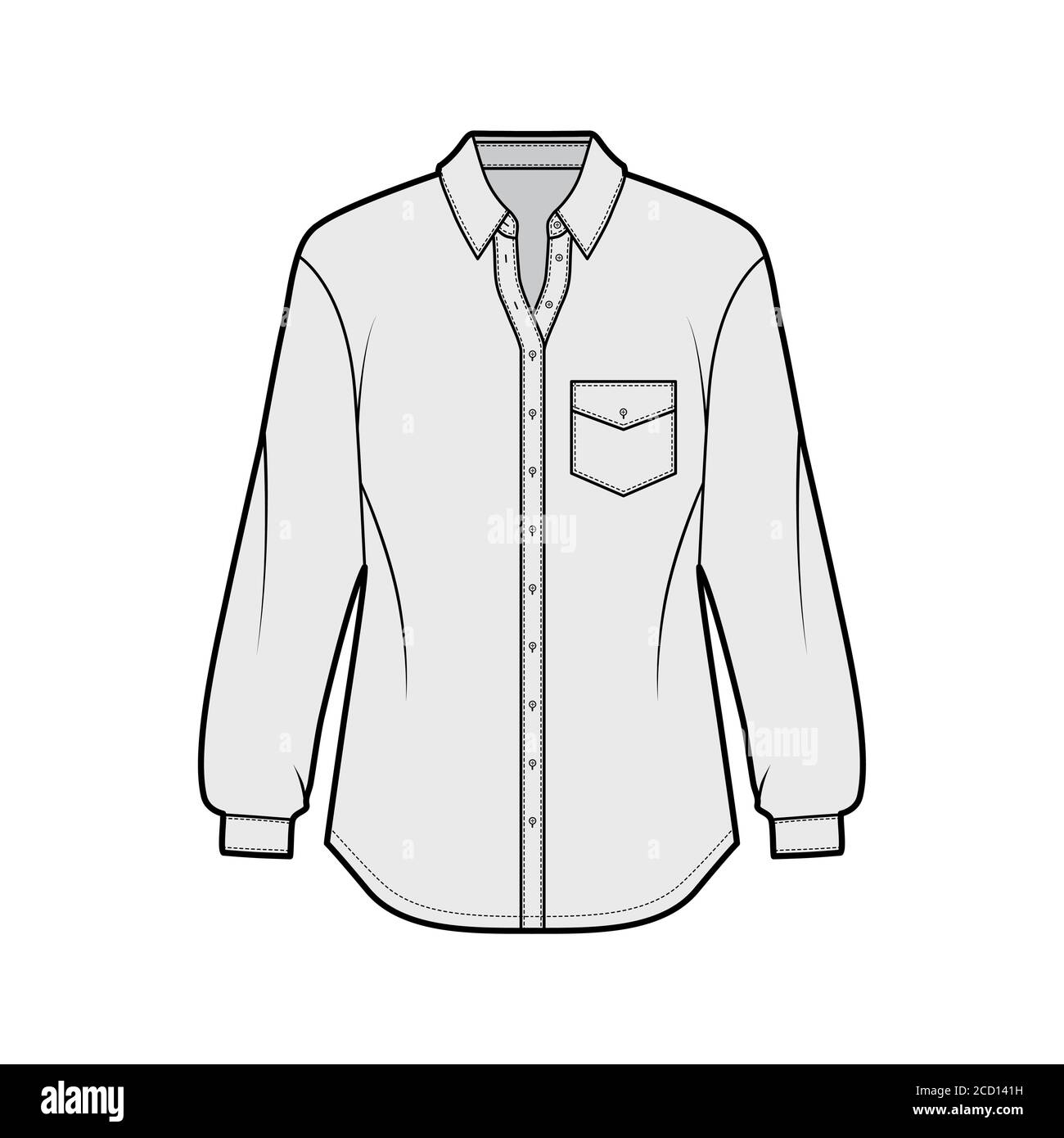 collared shirt flat