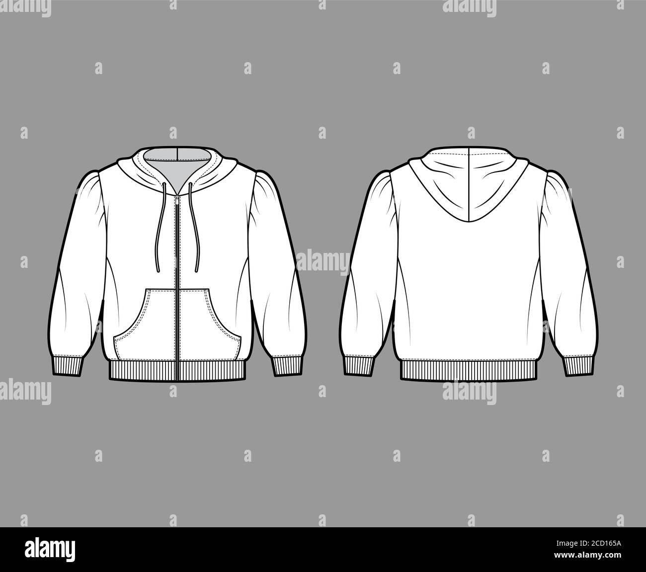 Woman hoodie back Stock Vector Images - Alamy