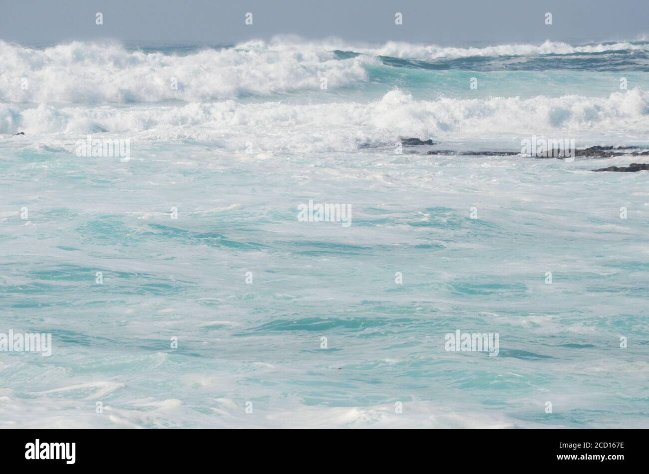 Stormy weather and sea swell in the FaialPico Channel, Azores islands