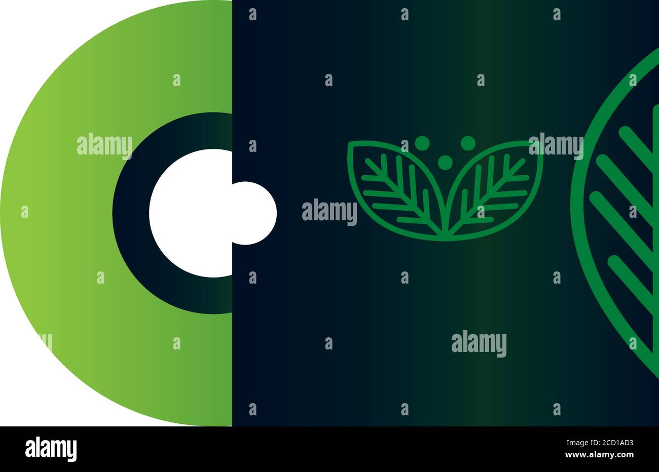 compact disc mockup with sign of green company, corporate identity