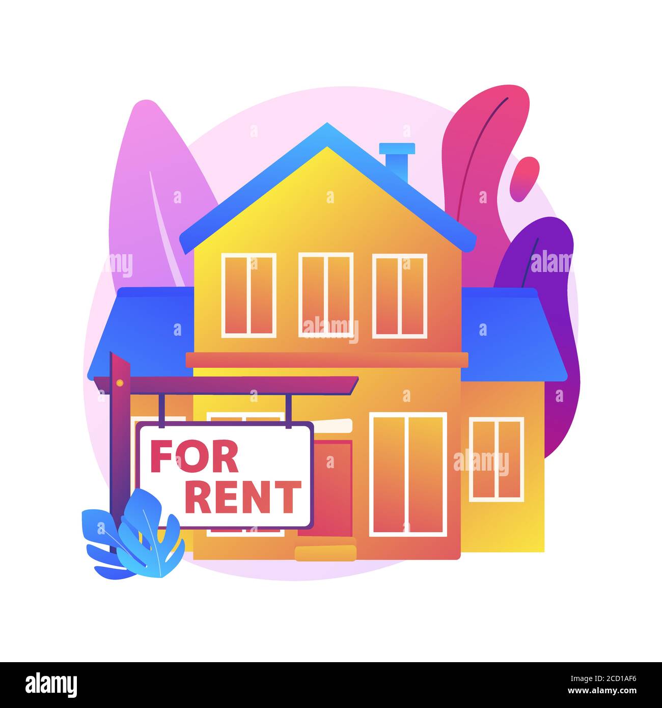 House for rent abstract concept vector illustration Stock Vector Image