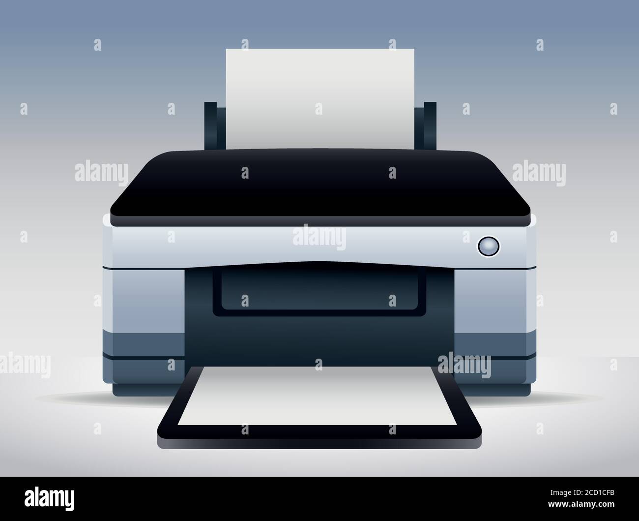 printer hardware machine device icon vector illustration design Stock Vector