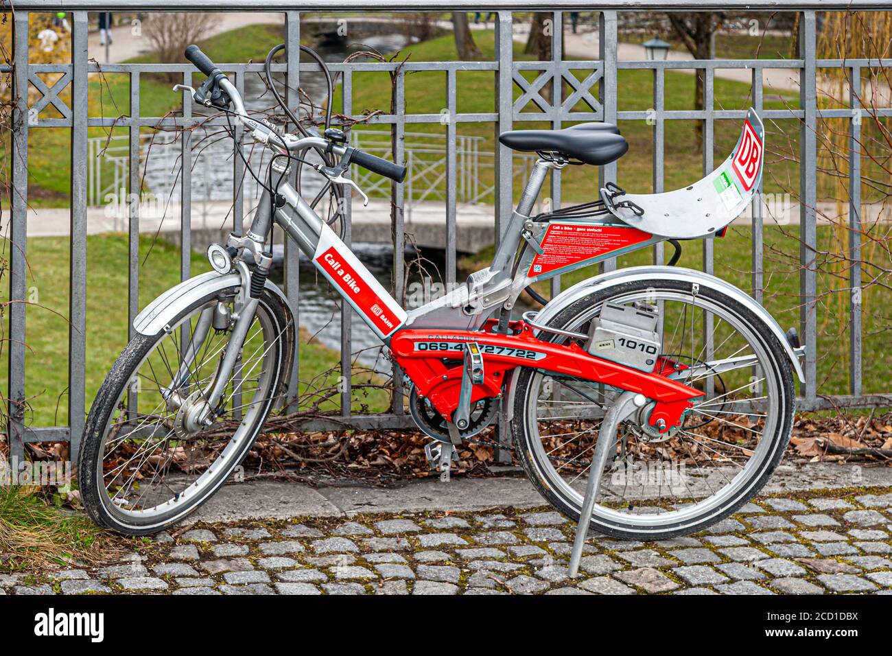 Rental bikes in Munich, Germany Stock Photo