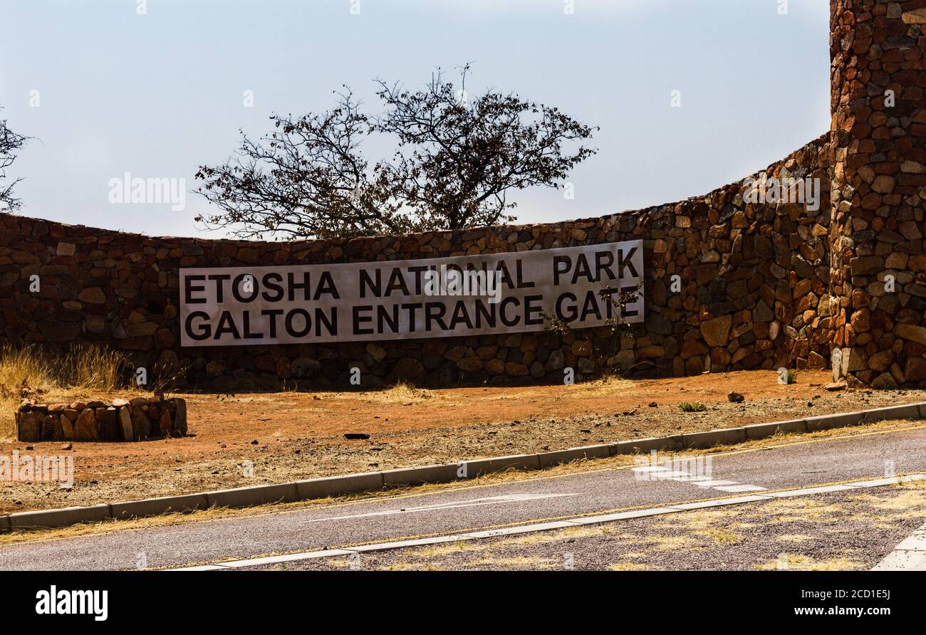 Etosha gate hires stock photography and images Alamy