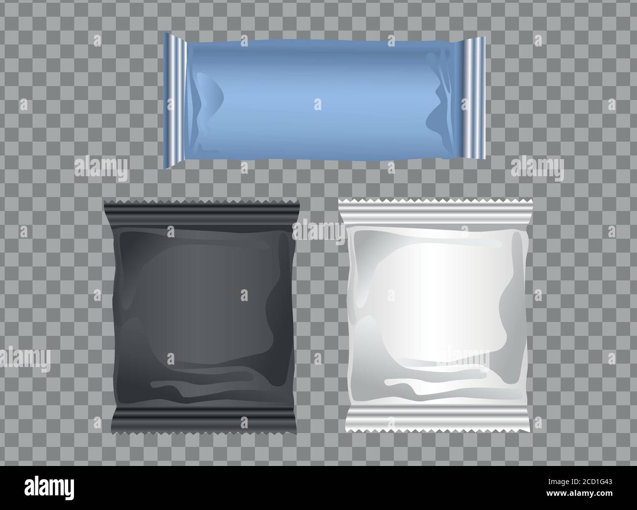 set colors packings bags products icons vector illustration design ...