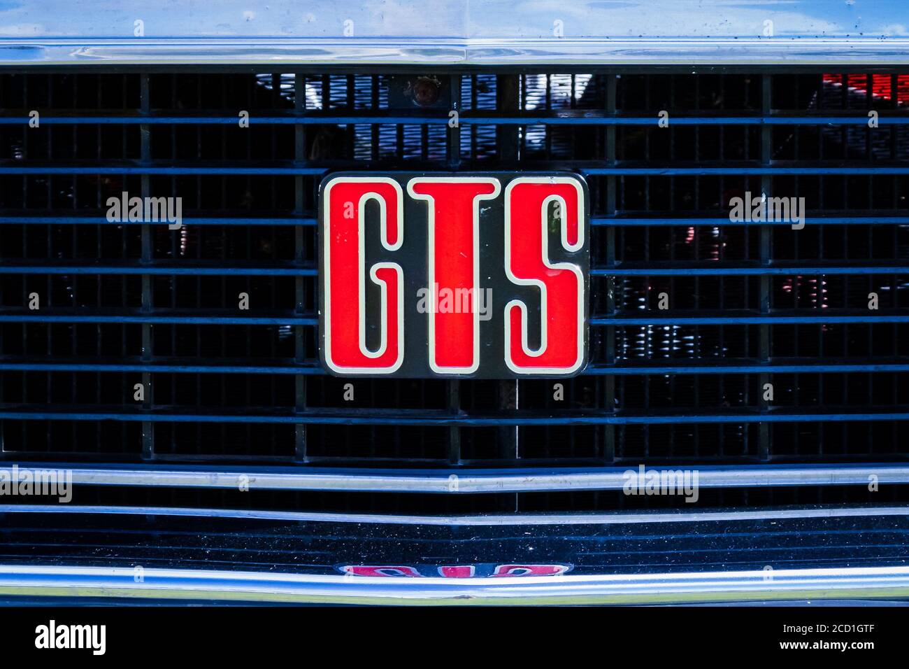 Holden GTS car badge Stock Photo