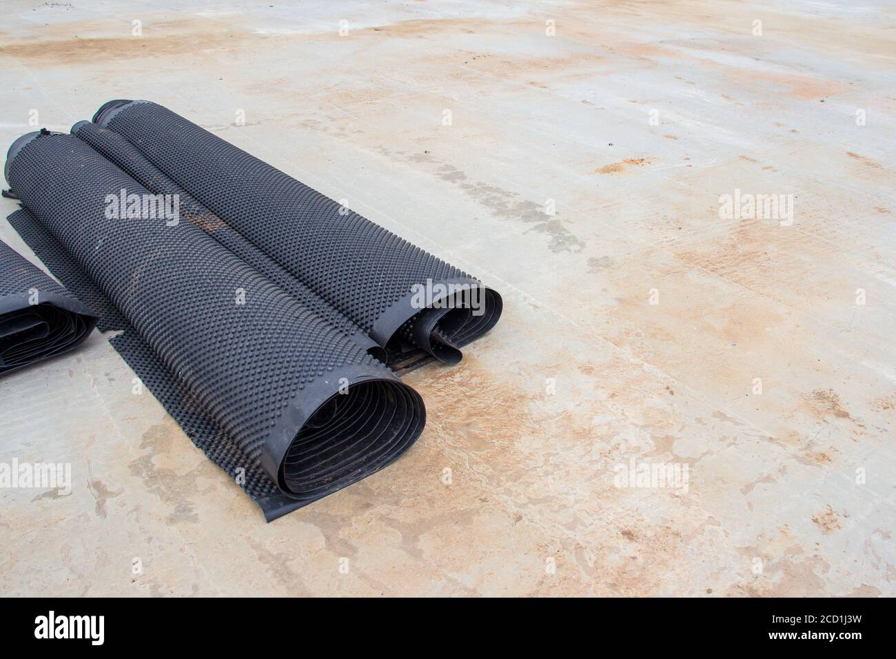 Waterproofing material for road construction. Construction material