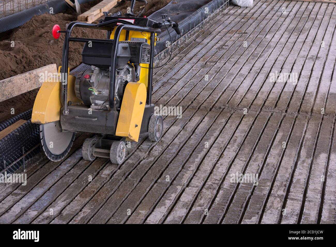 Concrete cutting machine. Equipment for the processing of concrete