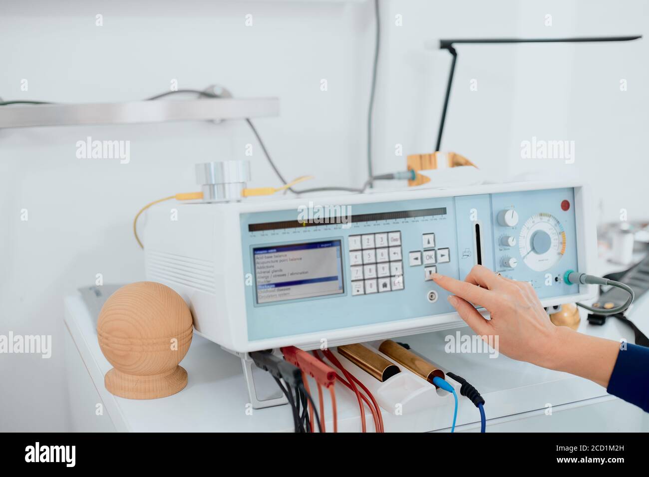 hospital concept, medical equipment, examining body and health condition, examine pressure using special medical devices Stock Photo