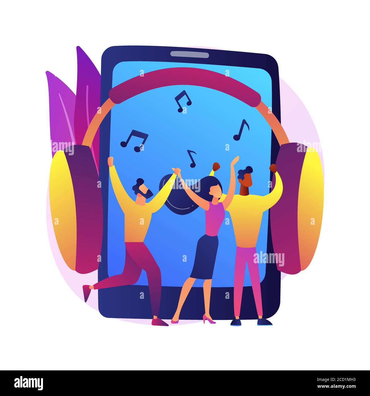 Music playback abstract concept vector illustration Stock Vector Image