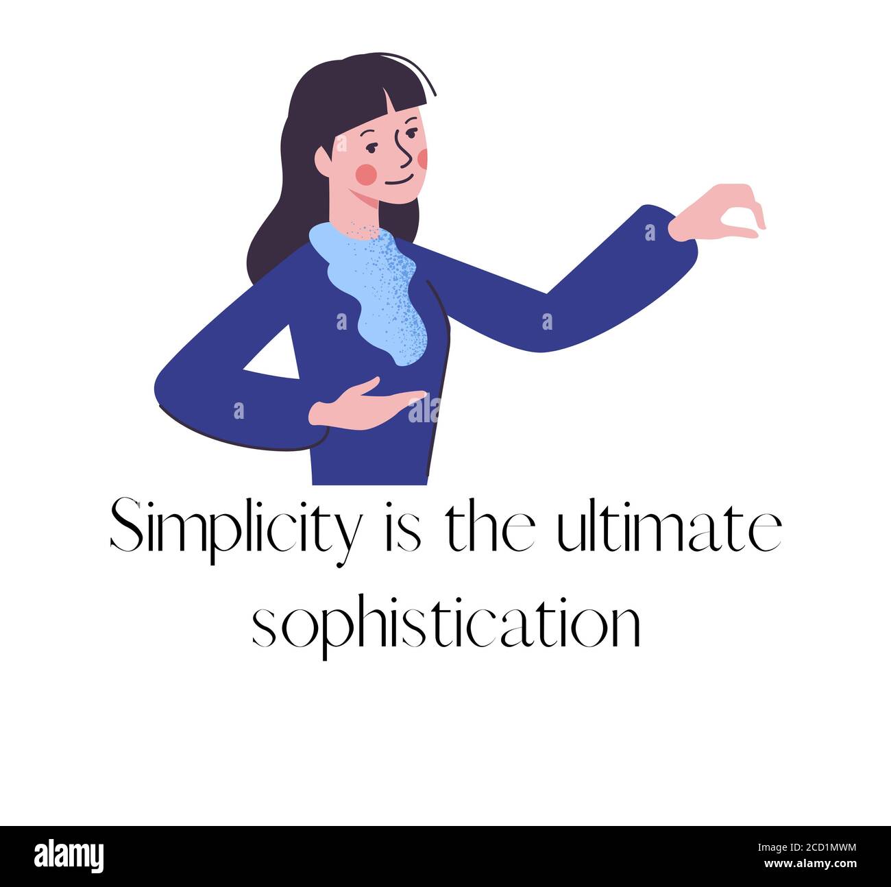 Simplicity is the ultimate sophistication Stock Photo