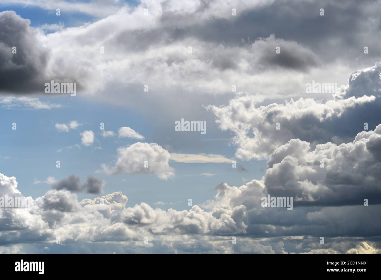 Beautiful sky with clouds before rain and thunderstorm Stock Photo - Alamy