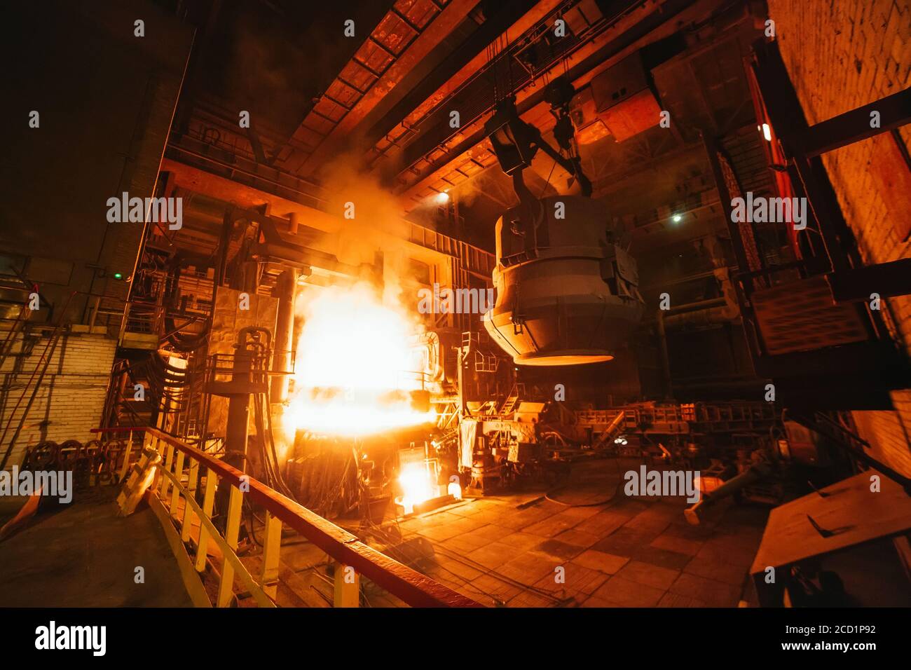 steel production in electric furnaces, melting of metal in a steel