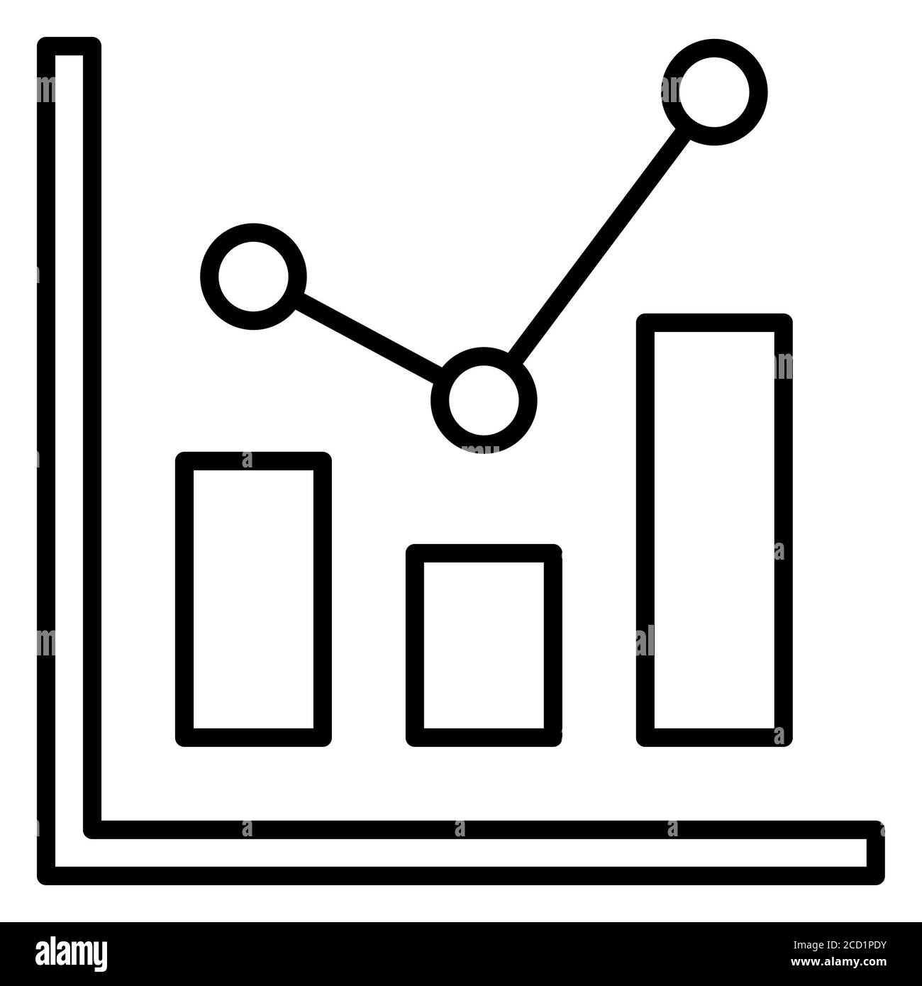 Data Chart Data Analytics Line Icon Stock Photo