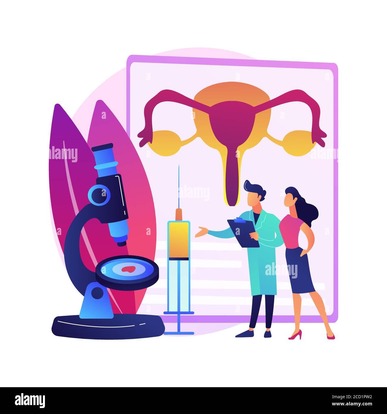 Assisted reproductive technology (ART) abstract concept vector