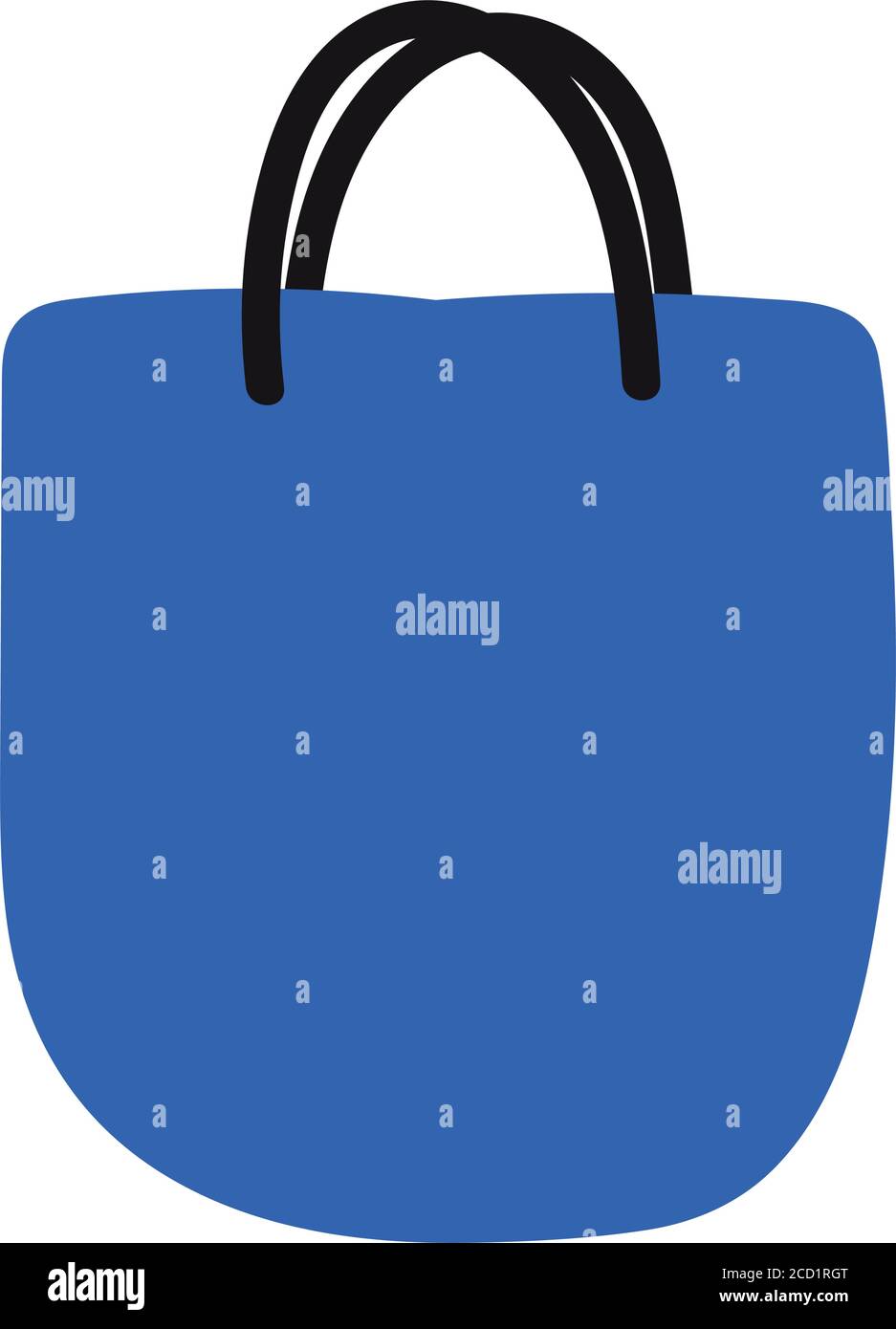 blue bag design of Shopping commerce and market theme Vector