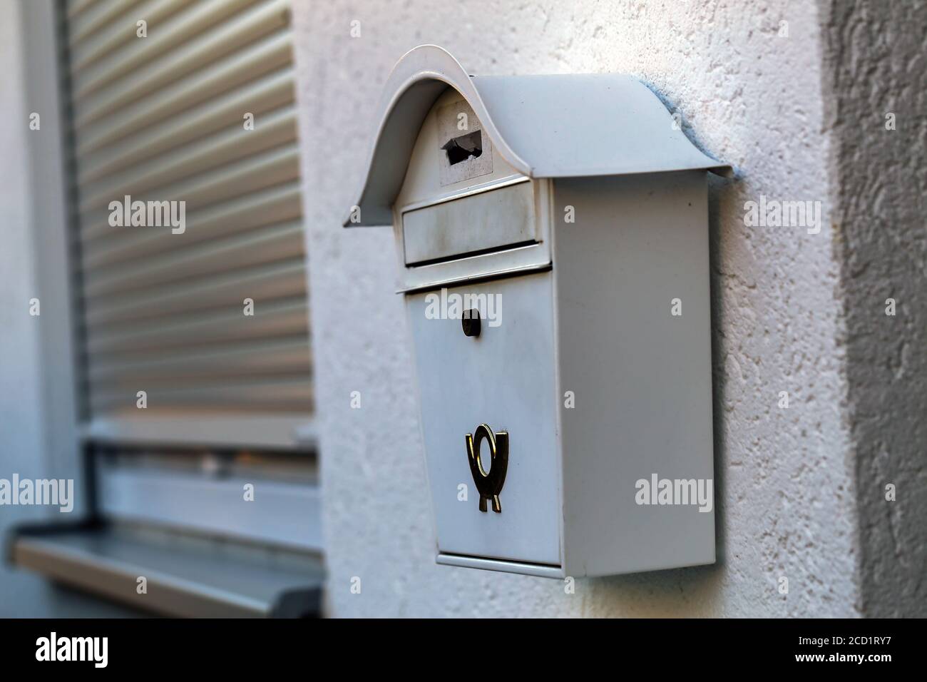 Mailbox hanging on the wall Stock Photo Alamy