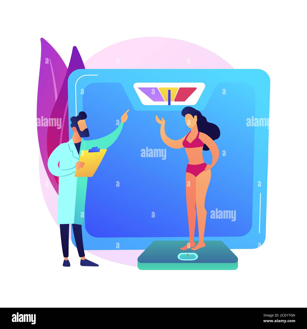 Body Mass Index Abstract Concept Vector Illustration Stock Vector Image