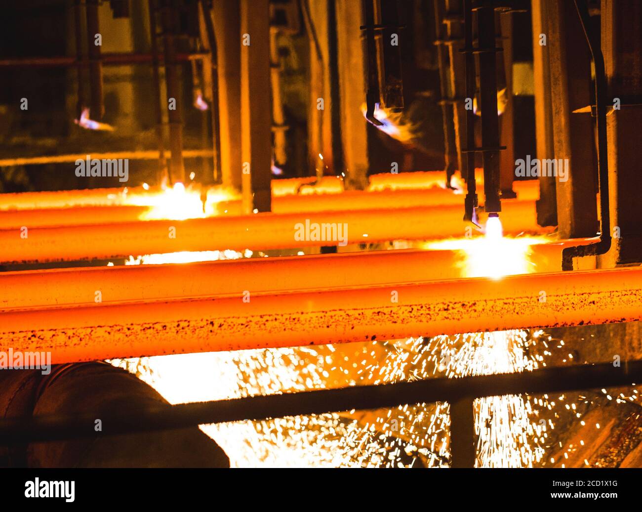 Torch cutting steel slab hi-res stock photography and images - Alamy