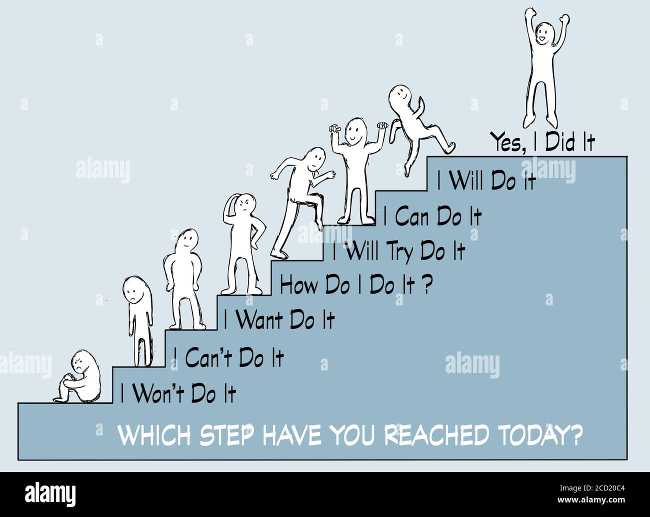 Motivational cartoon hi-res stock photography and images - Alamy