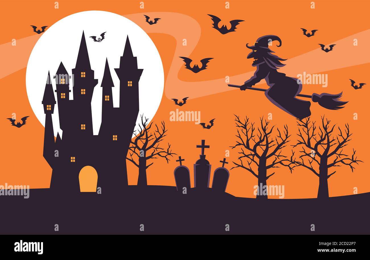 Haunted graveyards Stock Vector Images - Alamy