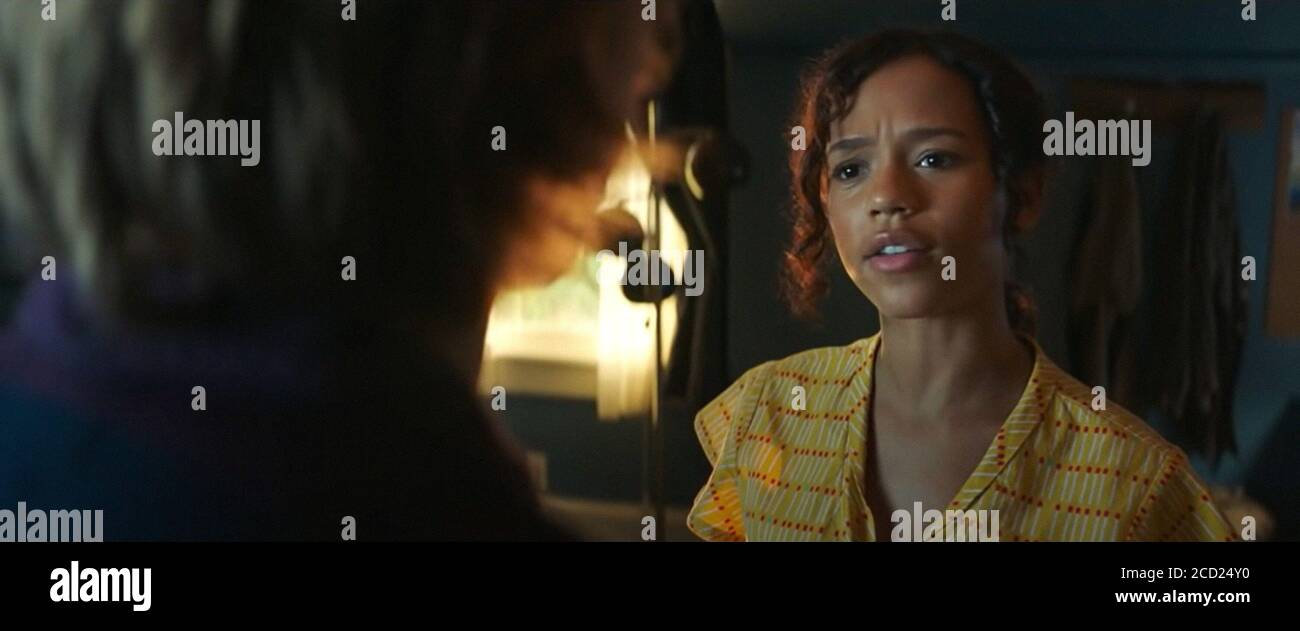 WORDS ON BATHROOM WALLS, from left: Charlie Plummer, Taylor Russell ...