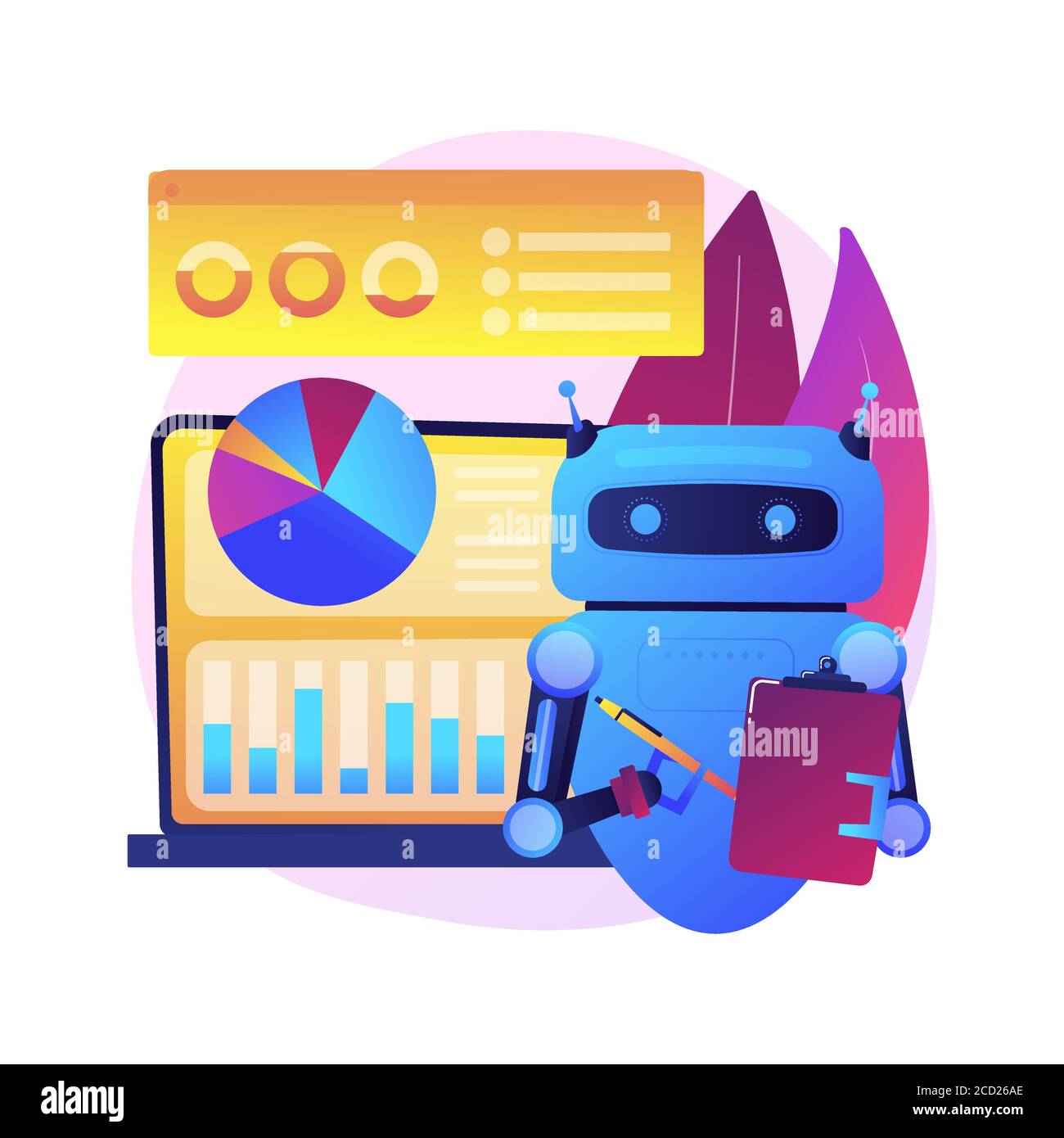 AI-powered marketing tools abstract concept vector illustration Stock ...