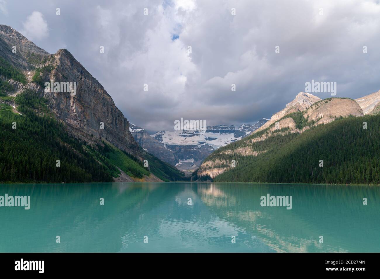 View of Lake Louise at Banff National Park in Alberta Stock Photo - Alamy