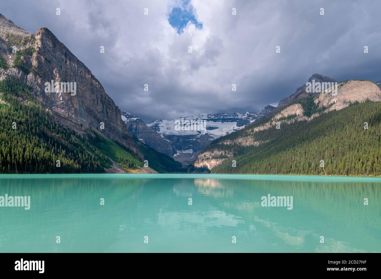 View of Lake Louise at Banff National Park in Alberta Stock Photo - Alamy