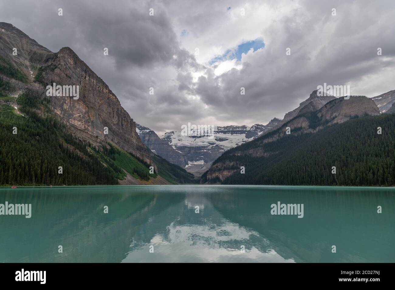 View of Lake Louise at Banff National Park in Alberta Stock Photo - Alamy