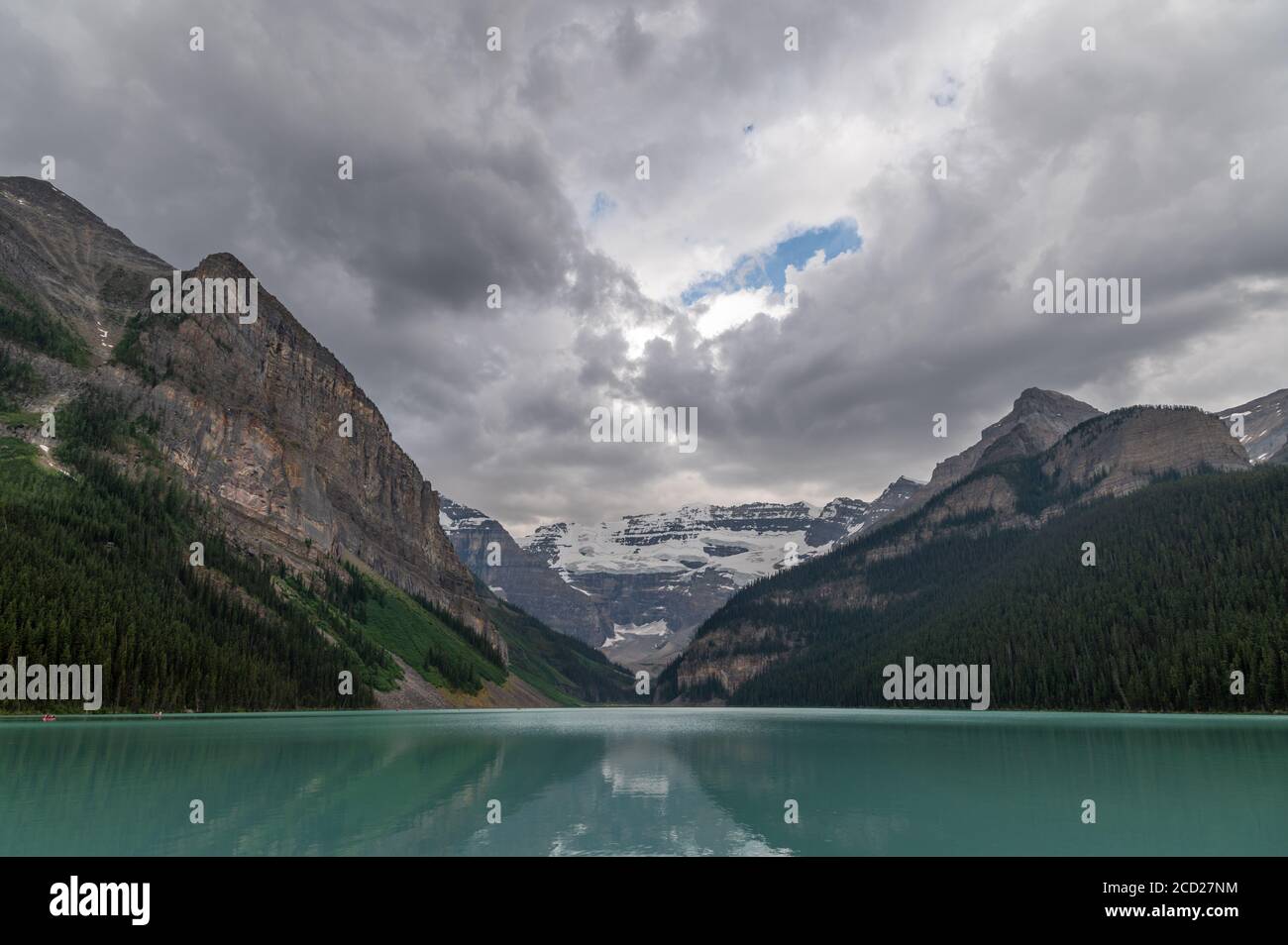 View of Lake Louise at Banff National Park in Alberta Stock Photo - Alamy