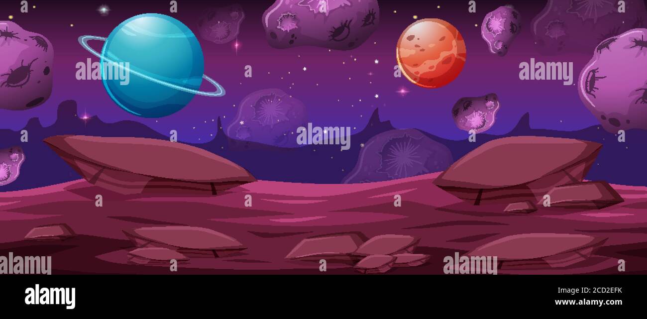Set of space background illustration Stock Vector Image & Art - Alamy