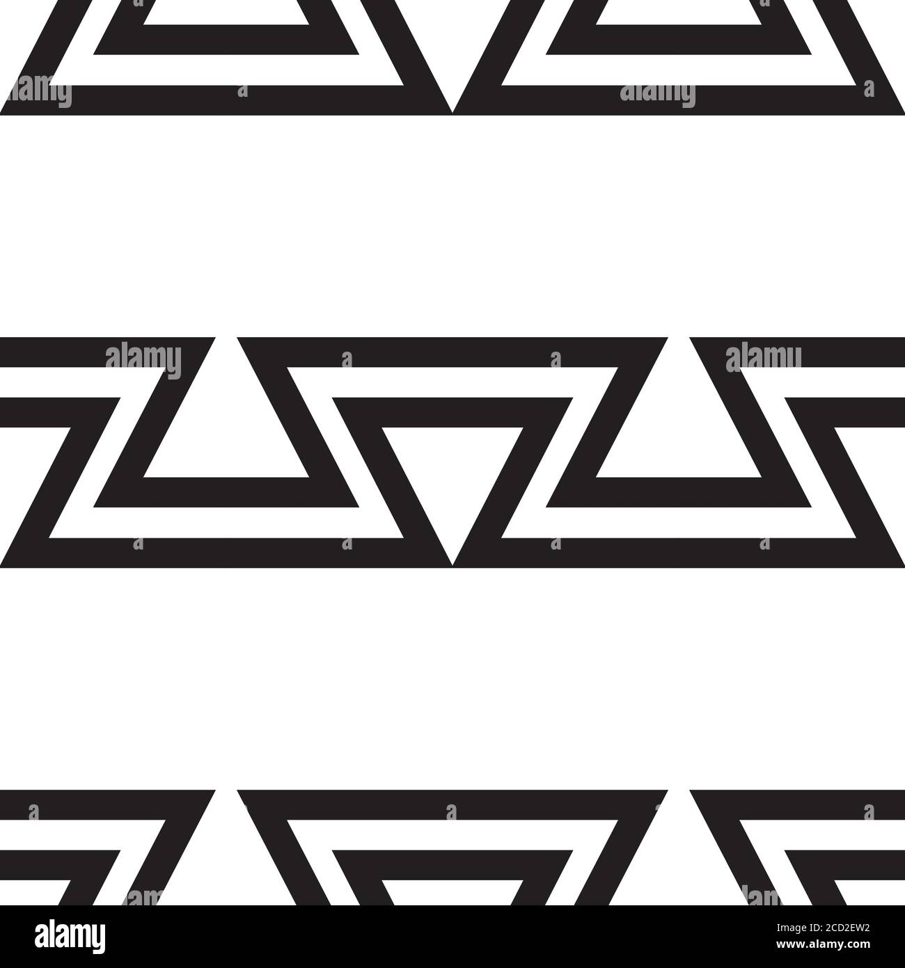 Seamless pattern with black zigzag lines Stock Vector