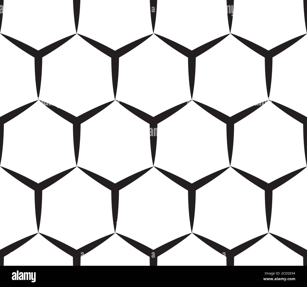 Seamless pattern with black hexagon Stock Vector