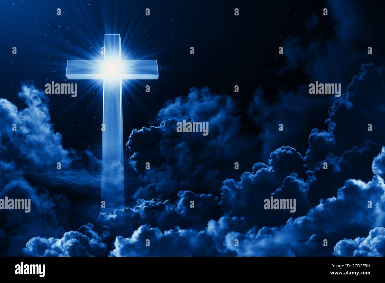 Heavenly Background Cross