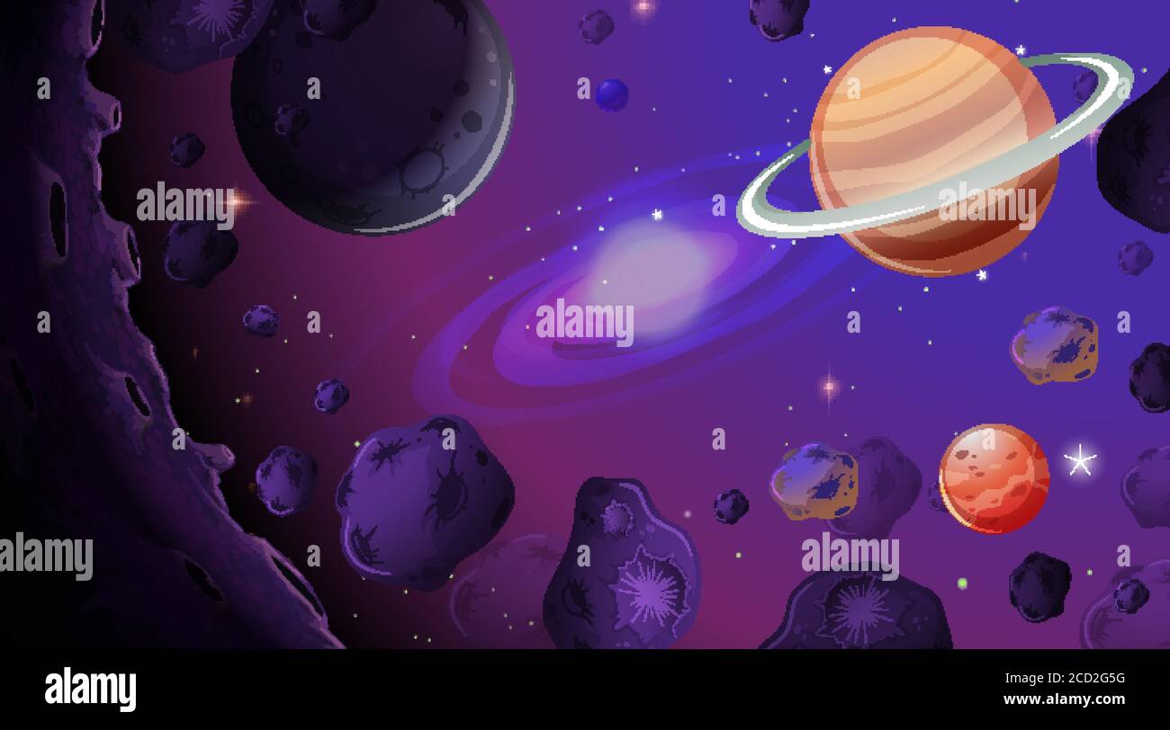 A space scene background illustration Stock Vector Image & Art - Alamy