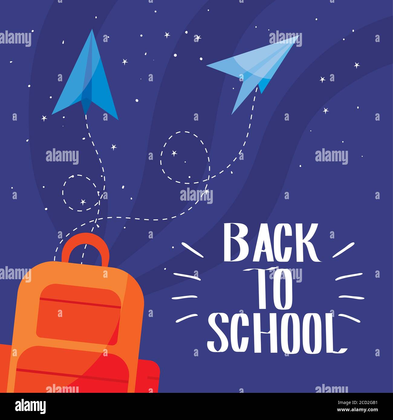 bag with paperplanes design, Back to school eduacation class lesson ...