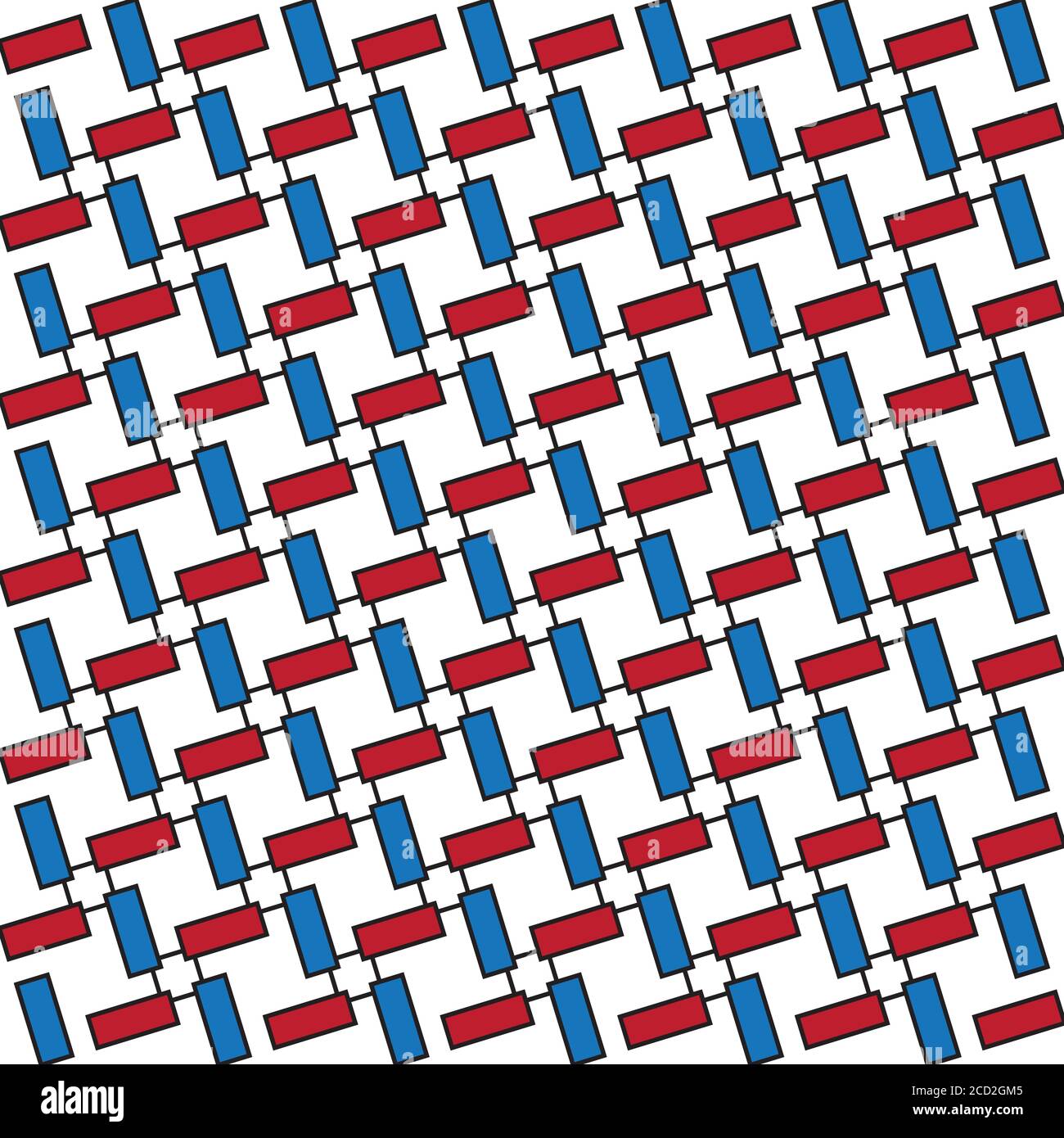 Seamless pattern with oblique colored rectangles Stock Vector