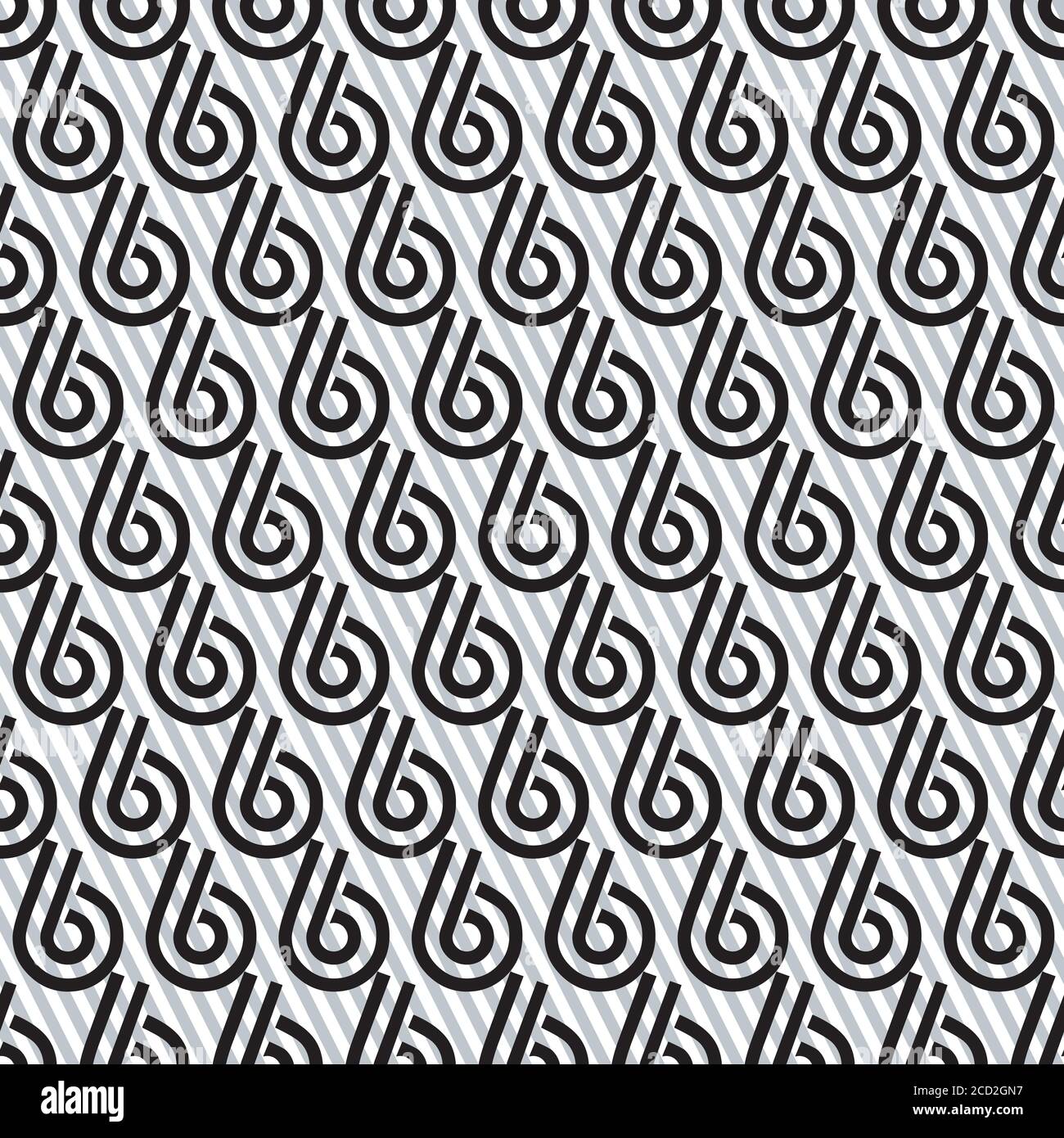 Seamless texture with black number 6 Stock Vector Image & Art - Alamy